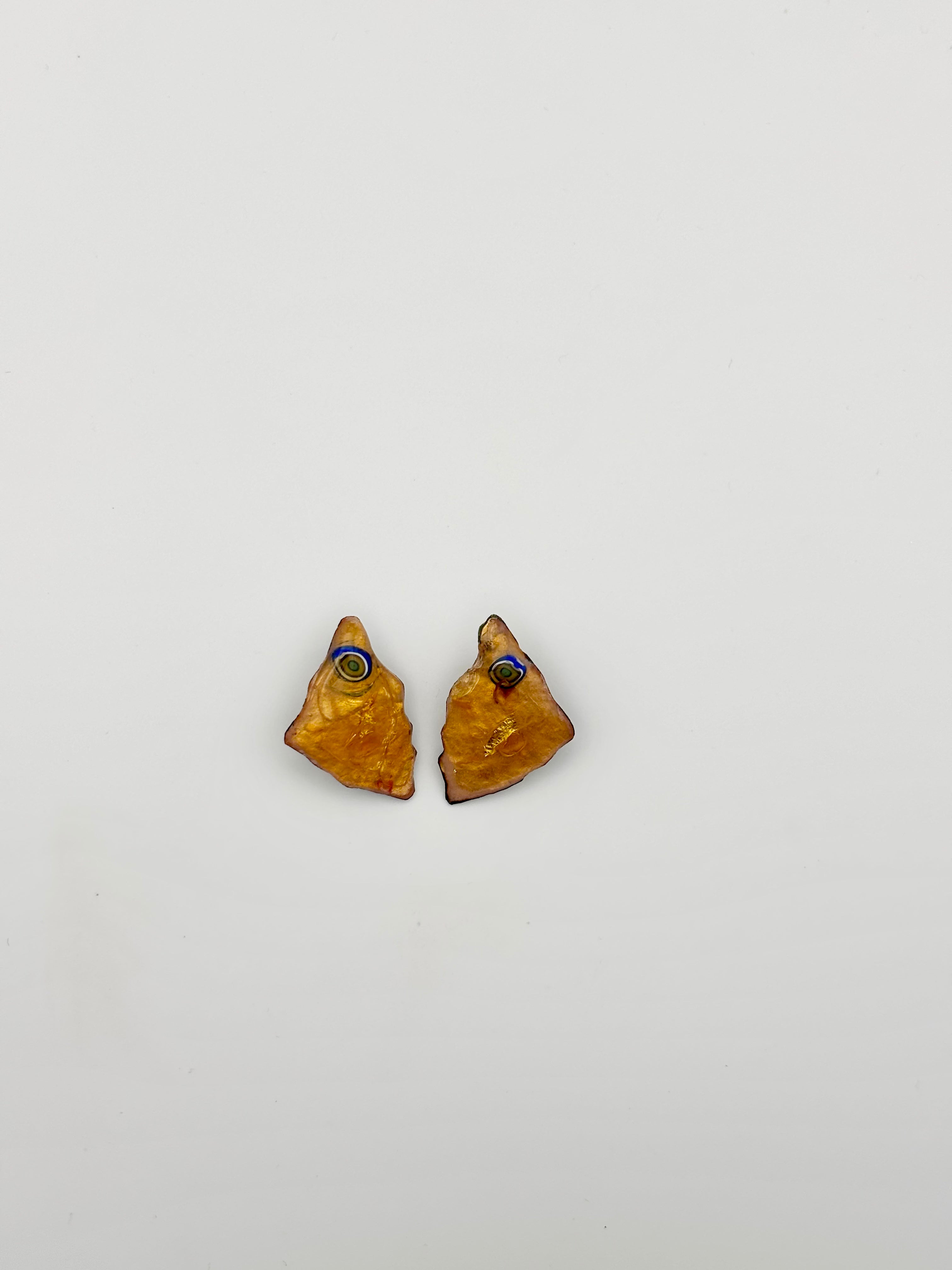Boucles d'oreilles clip Les coquillages "Ambre"