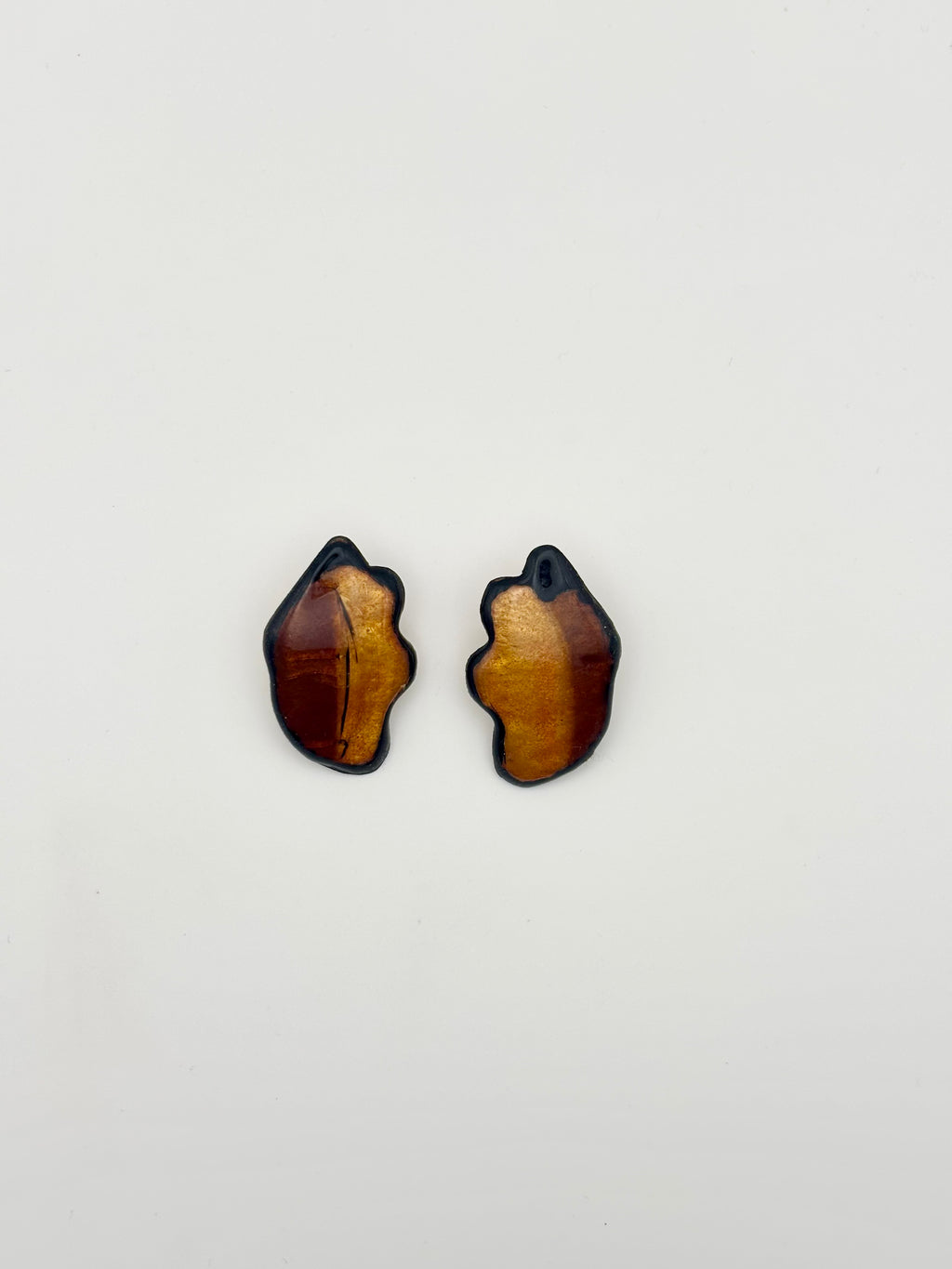 Boucles d'oreilles clip Les coquillages "Ambre"