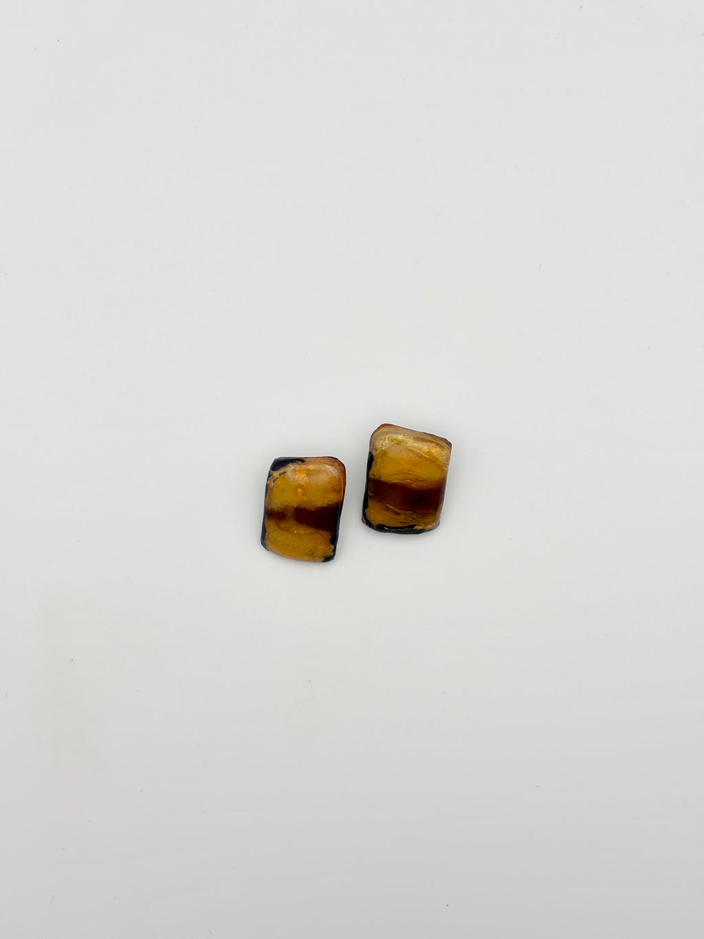 Boucles d'oreilles clip Les coquillages "Ambre"