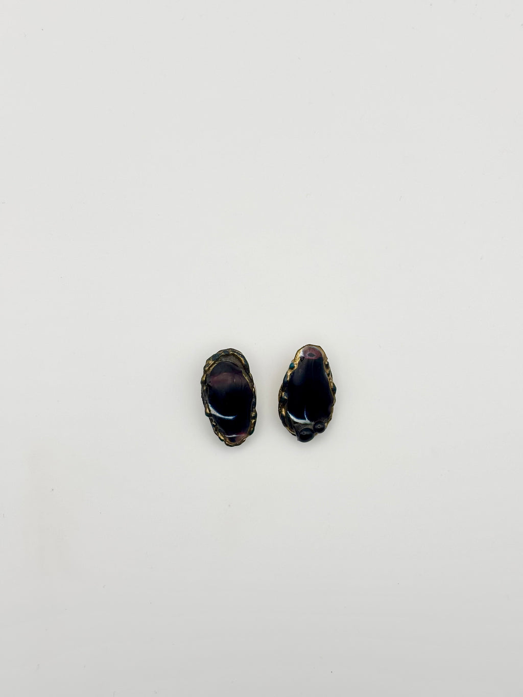 Boucles d'oreilles clip Les coquillages "Rubis"