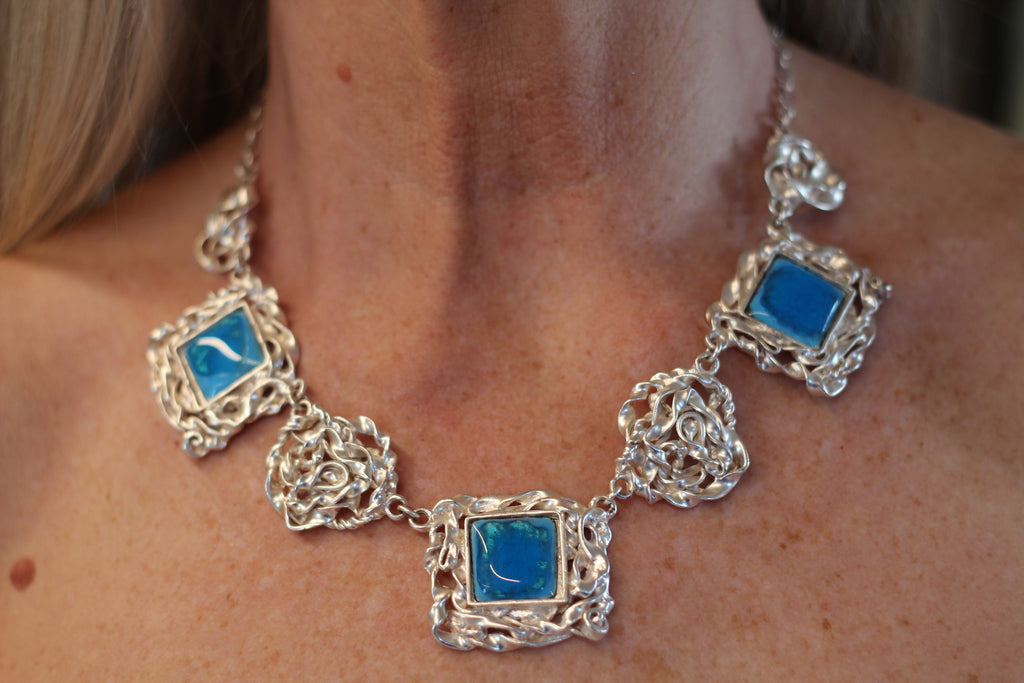 Le délice d'argent et de bleu