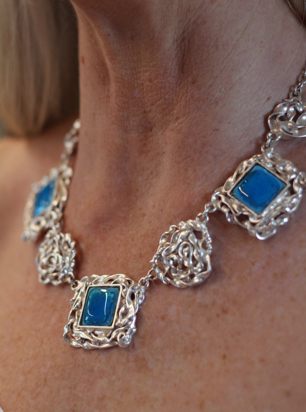 Le délice d'argent et de bleu