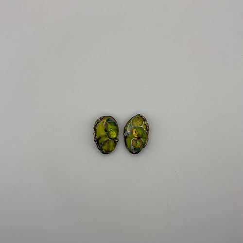 Boucles d'oreilles clip Les coquillages limonade